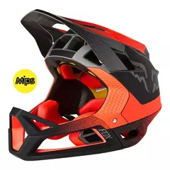 FOX BIKE CAPACETE PROFRAME VAPOR PRETO / VERMELHO