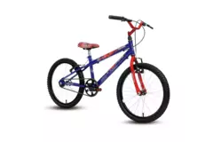 BICICLETA 20 MASC ROCK S/M AZ/VRM (SPD)