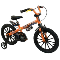 BICICLETA ARO 16 EXTREME LARANJA/ PTO