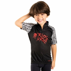 CAMISA DAMATTA INFANTIL ROCK N ROLL - comprar online