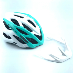 CAPACETE ABSOLUTE LUNA BCO/VERDE