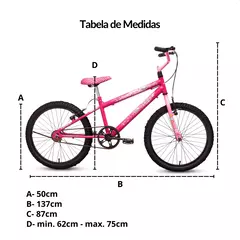 BICICLETA 20 STONE FEM MELODY PINK/ROSA (BAR) na internet