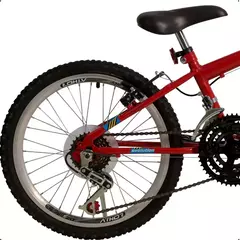 BICICLETA 20 MTB 18/M EVOLUTION MASCULINA VERMELHA - comprar online