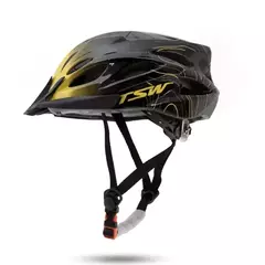 CAPACETE MTB RAPTOR III LED PT/AM C/VIS. TSW