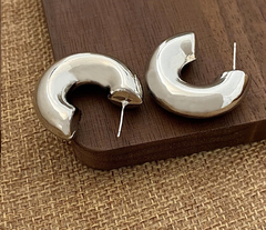 Essential Chunky hoops silver