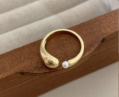 Wrap pearl ring