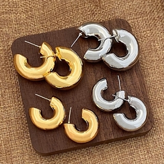 Essential Chunky hoops silver - DELIGHT