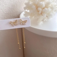 Pendientes colgantes mariposa