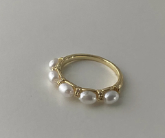 Half pearl ring