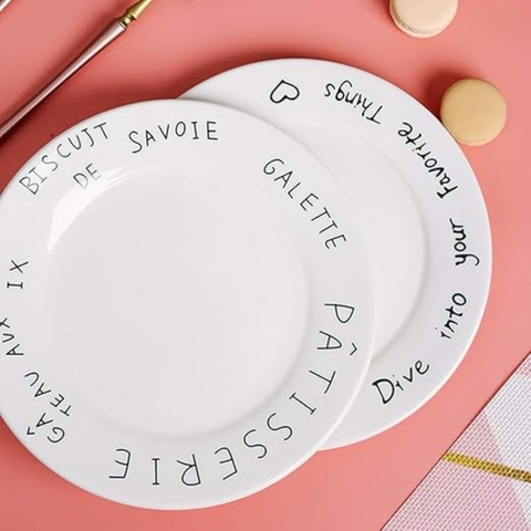 X4 Platos Playo De Ceramica 6&#039; Pattiserie