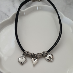 CHOKER 3 HEARTS - comprar online