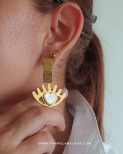 ARETES HAMSA LOVE - comprar online