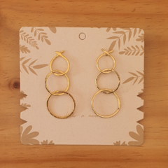 ARETES CIRCULOS MARTILLADOS