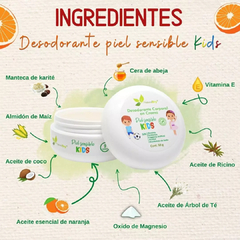 Desodorante natural en crema - kids - naranja - SIN BICARBONATO de sodio - comprar en línea