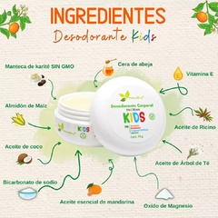 Desodorante natural en crema - kids - mandarina - comprar en línea