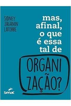 MAS, AFINAL, O QUE É ESSA TAL ORGANIZAÇÃO? - Sifney Zaganin Latorre