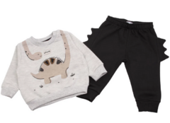 Conjunto Baby Gijo Menino Moletom Estampa Dino + Calça