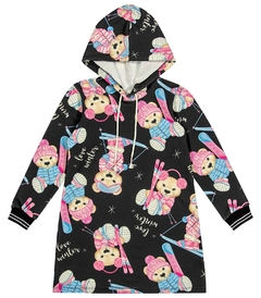 VESTIDO INFANTIL MANGA LONGA BEAR TRICK NICK na internet