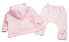 Conjunto Baby Gijo Moletom Estampa Ursa Capuz + Calça - comprar online