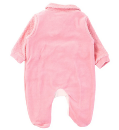 Macacão Longo Baby Gijo Em Plush Estampa Coração - comprar online