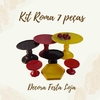 kit Boleiras e bandejas em acrílico (Kit Roma 7 peças)