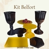 Kit Boleiras e bandejas em acrílico (Kit Belfort 7 peças)