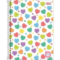 Caderno 10 Matérias Feminino Pepper | Tilibra na internet