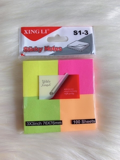 Post-it | 4 Cores Neon | Xing li - Ribas Papelaria e Presentes