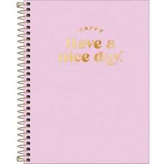 Caderno A5 Choose Empathy Happy Rosa