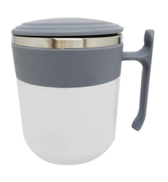 Caneca Inox com Tampa Cinza 350 ml | Inter Ponte - comprar online