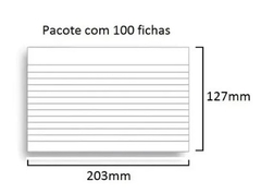 Bloco de Ficha Pautada 5x8 | São Domingos - comprar online