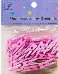 Mini Pregador Decorados com Varal | Moure Jar - comprar online