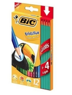 Lápis de Cor Bic Evolution 12 Cores