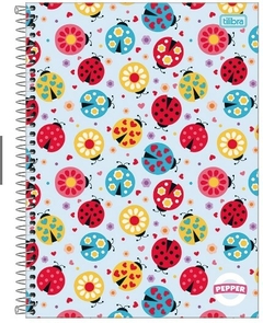 Caderno 10 Matérias Feminino Pepper | Tilibra - Ribas Papelaria e Presentes