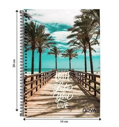 Caderno 1 Matéria Positive Vibes | Nova Cadernos - comprar online