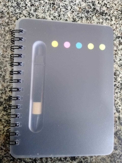 Caderno com Caneta e Post-it - comprar online