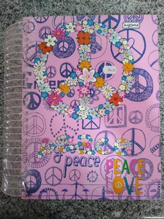 Caderno Peace Love 20 Matérias | Kajoma