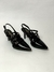 Andreia - Scarpin Slingback Bico Fino em Verniz Preto - loja online