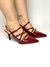 Andreia - Scarpin Slingback Bico Fino em Verniz Vermelho Cereja na internet