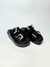 Grazi - Tamanco Flatform Preto Plataforma com Fivelas