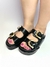 Grazi - Tamanco Flatform Preto Plataforma com Fivelas - comprar online