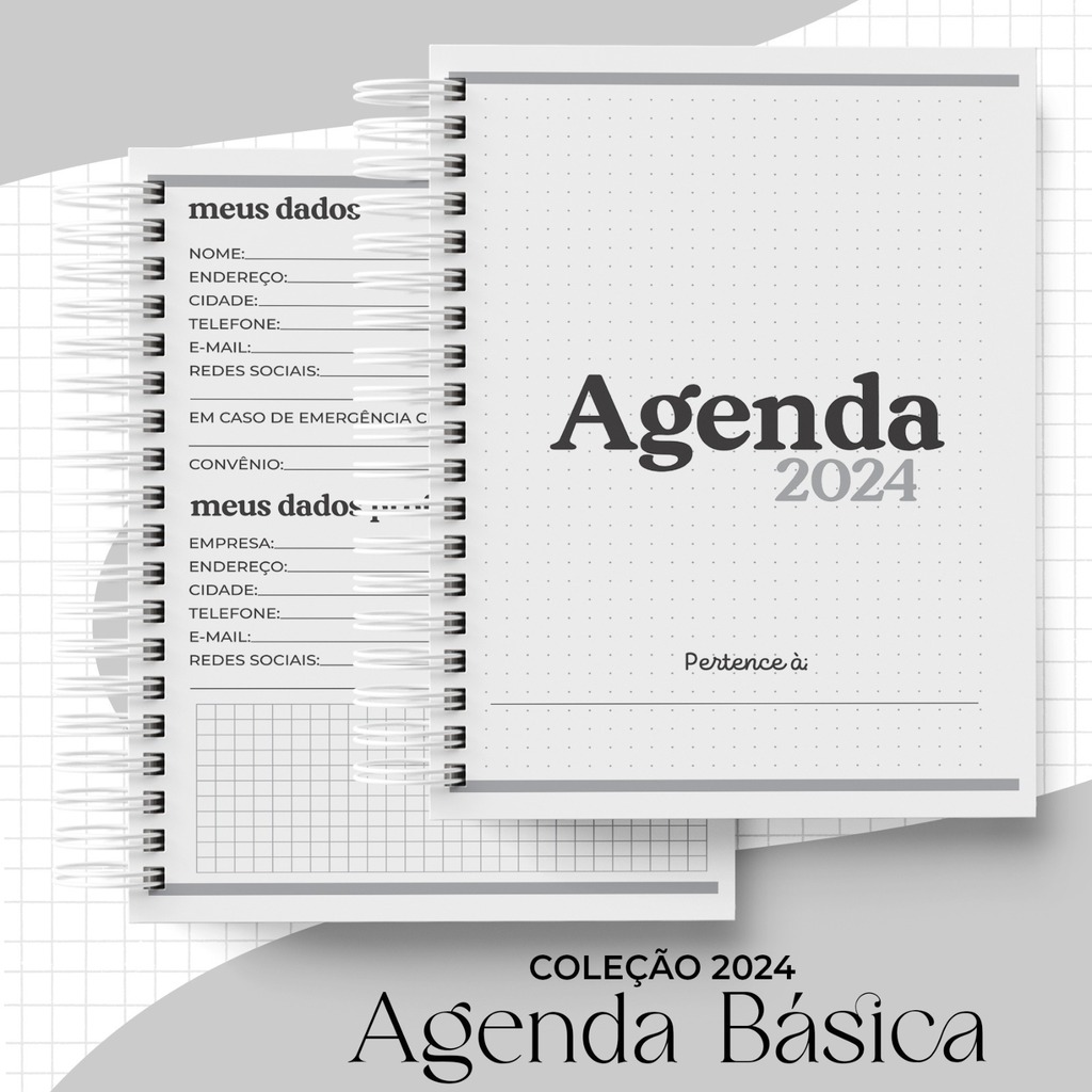 Agenda Grande 2024 Preto