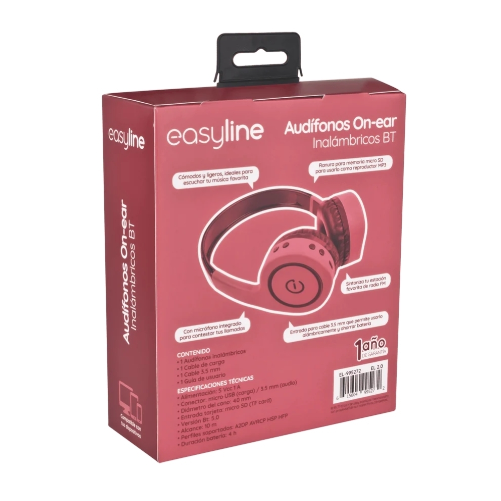 AUDIFONO EASY LINE EL 995272 CORAL