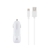 KIT CARGA AUTO MOBO IPHONE FULL 2A BLANCO