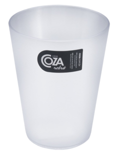 COPO RETRÔ ACRÍLICO 300ML TRANSPARENTE - COZA