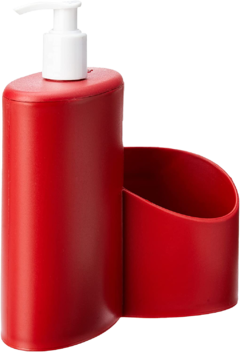 Dispenser abraço sem rodo 600 ml em polipropileno vermelho basic coza