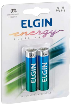 Kit Pilhas Alcalinas com 2X AA, Elgin