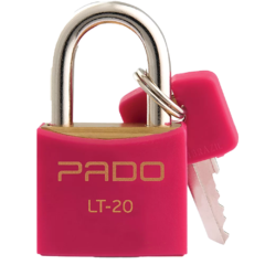 Pado 51016410, Cadeado Sm Lt-20Mm, Rosa