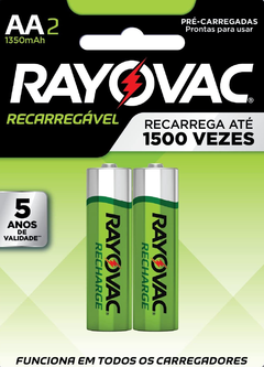 PILHA RECARREGÁVEL ECO AA C/2 1400MAH 55802