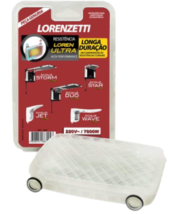 RESISTÊNCIA ACQUA ULTRA 220V 7800W 3065B, LORENZETTI, 7589117, METAL, PEQUENO